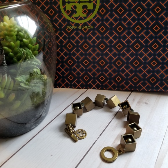 Tory Burch Jewelry - Tory Burch Pewter Bracelet